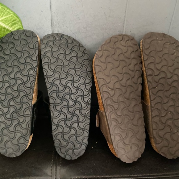 LOT 2 Pre-owned Birkenstock Gizeh Sandals in Black and Brown 37/6 Women’s - Picture 4 of 7